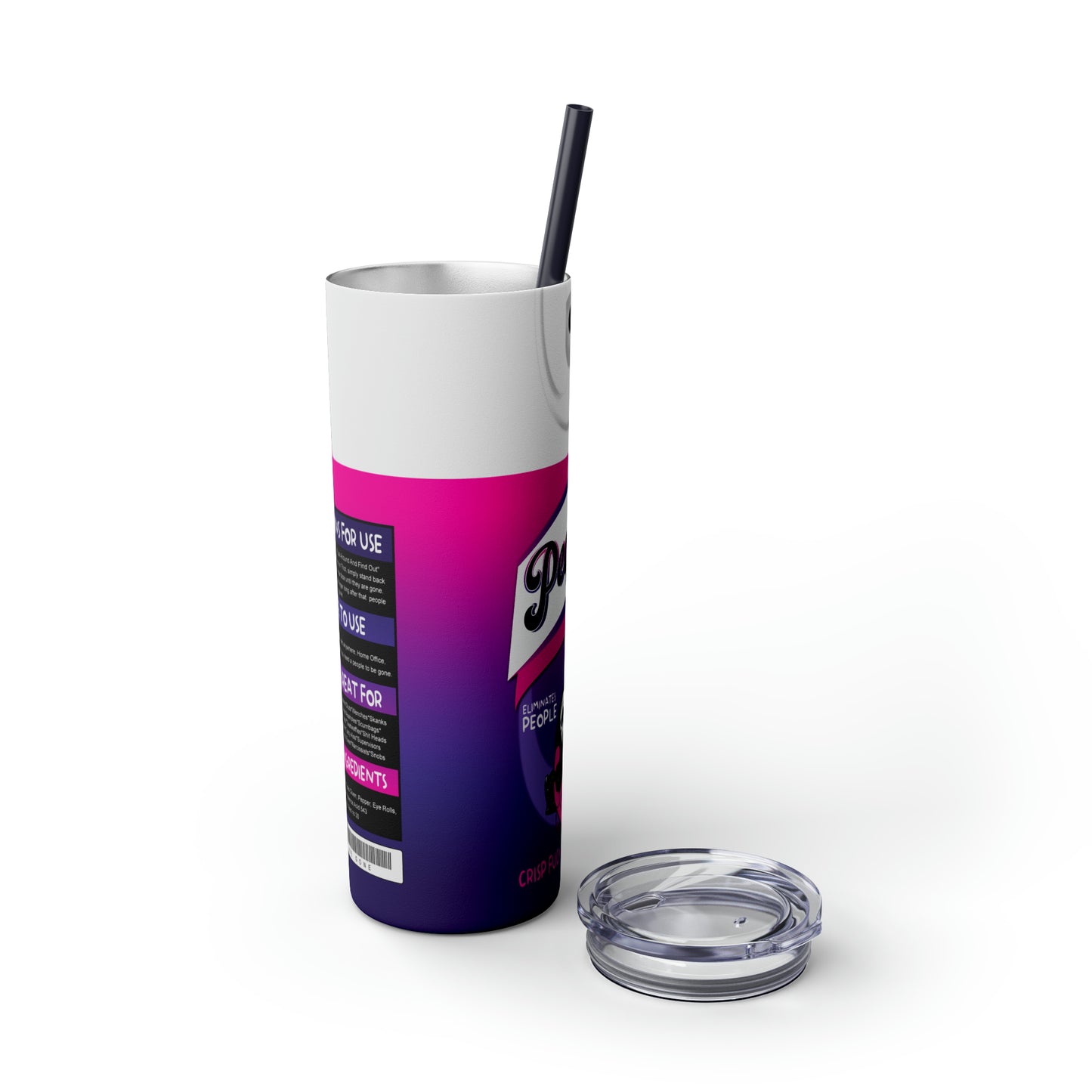 No! You Hang Up!  Skinny Tumbler with Straw, 20oz