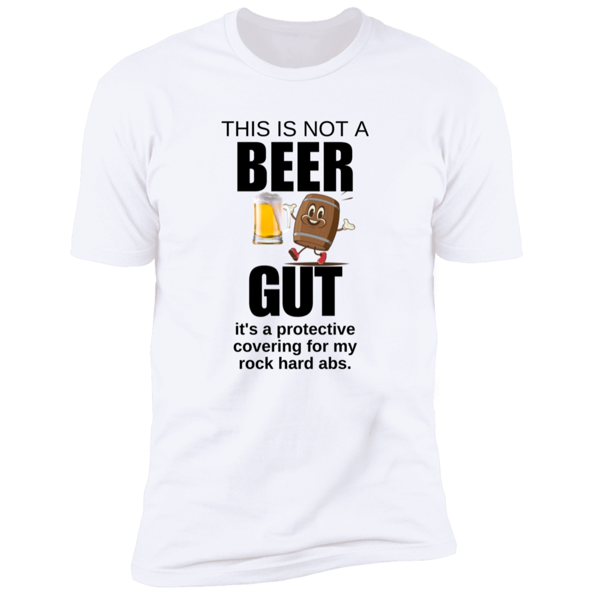 THIS IS NOT A BEER GUT  T-SHIRT