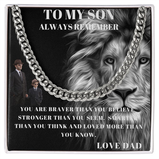 TO MY SON LION WITH FATHER AND SON