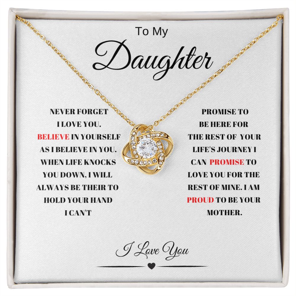 TO MY DAUGHTER LOVE KNOT NEVFG
