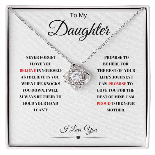 TO MY DAUGHTER LOVE KNOT NEVFG